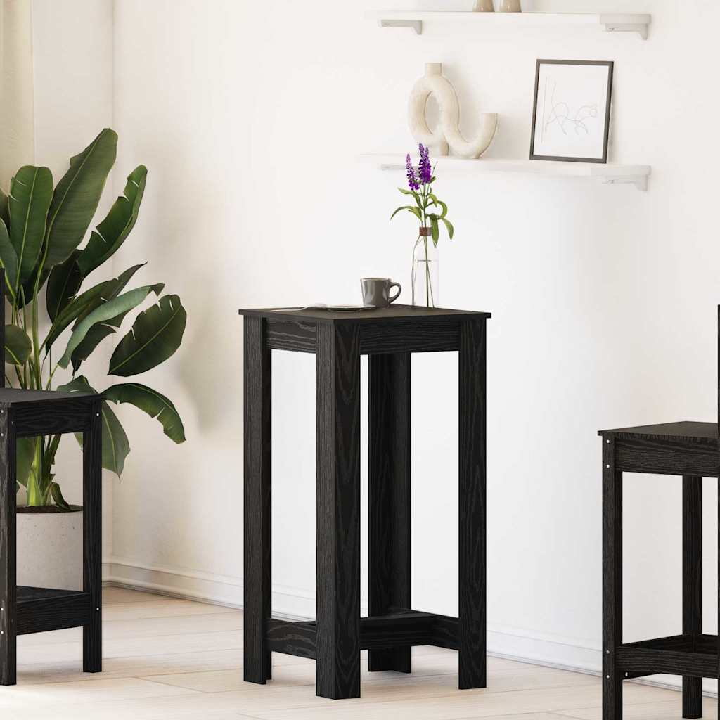Barový Stůl 51 X 50 X 103,5 Cm Kompozitní Dřevo Černý Dub