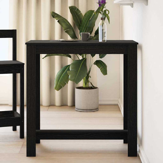 Barový Stůl 102 X 50 X 103,5 Cm Kompozitní Dřevo Černý Dub