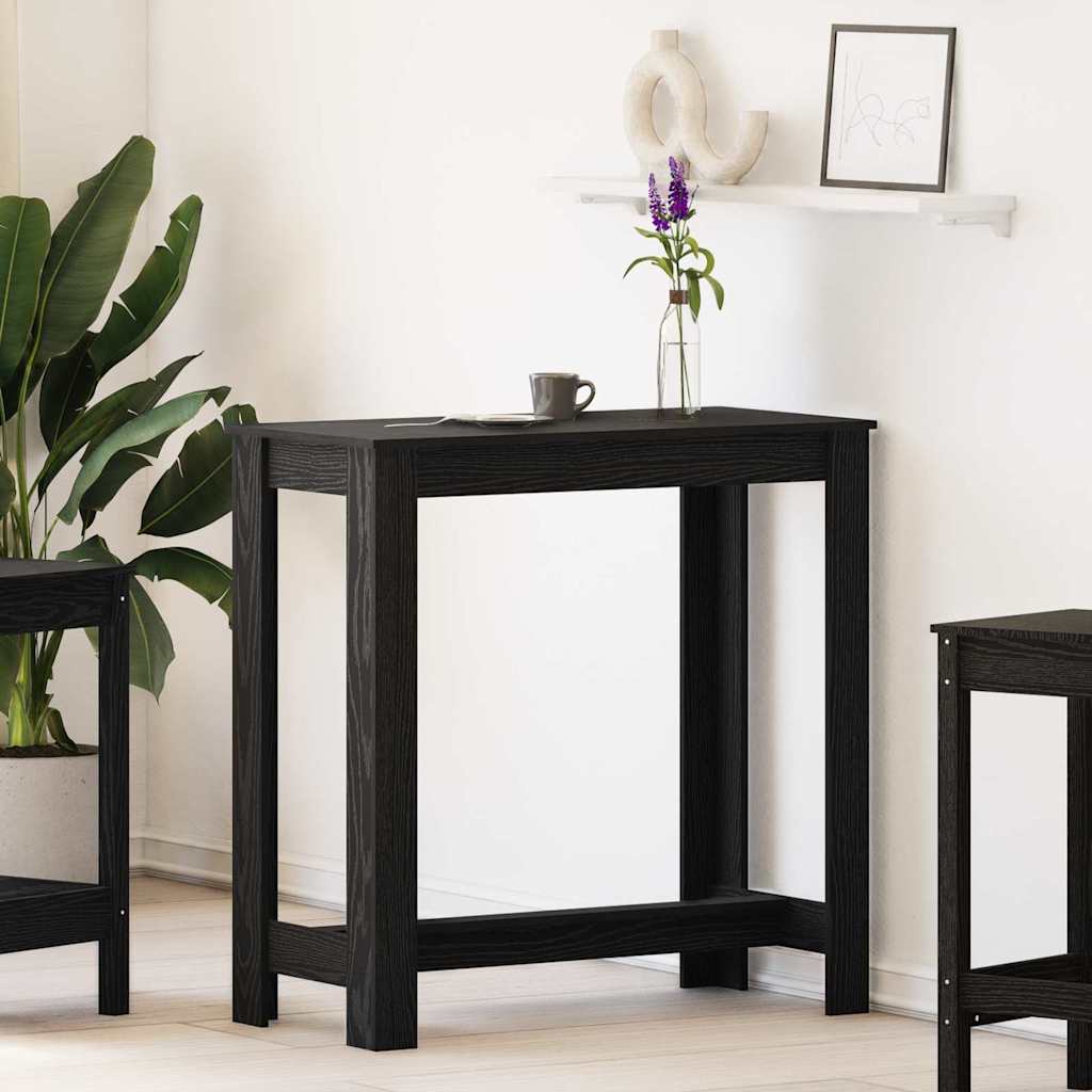 Barový Stůl 102 X 50 X 103,5 Cm Kompozitní Dřevo Černý Dub