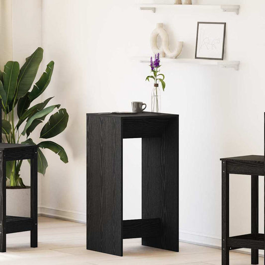 Barový Stůl 51 X 50 X 103,5 Cm Kompozitní Dřevo Černý Dub