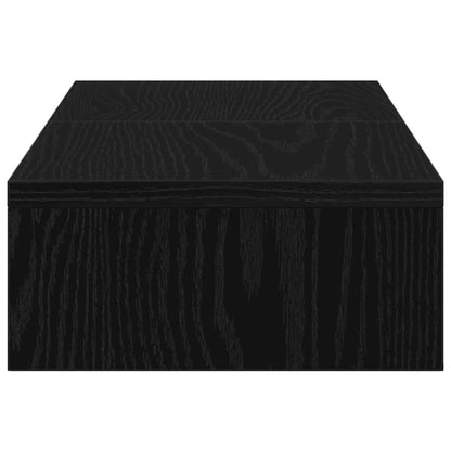 Nastavitelný Stojan Na Monitor, Černý Dub 60 X 24 X 10,5 Cm, Konstrukční Dřevo