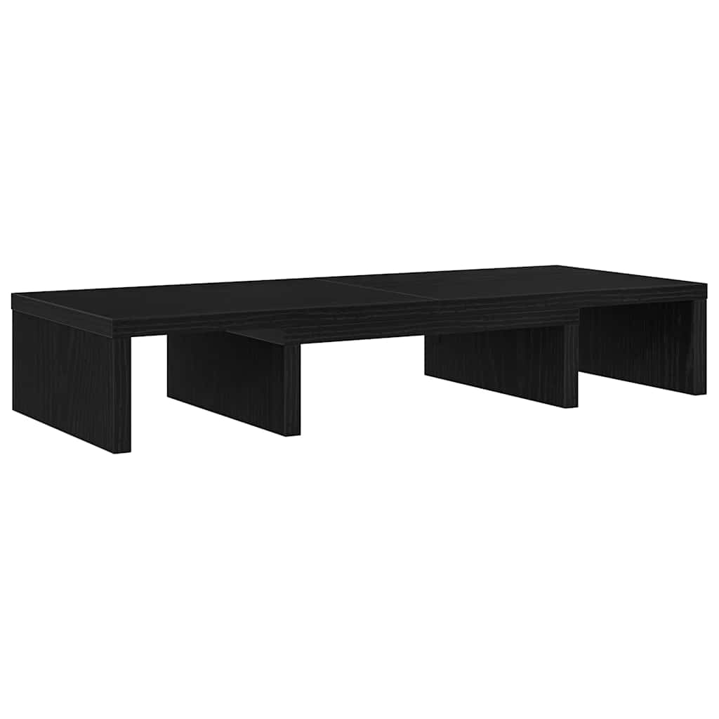 Nastavitelný Stojan Na Monitor, Černý Dub 60 X 24 X 10,5 Cm, Konstrukční Dřevo