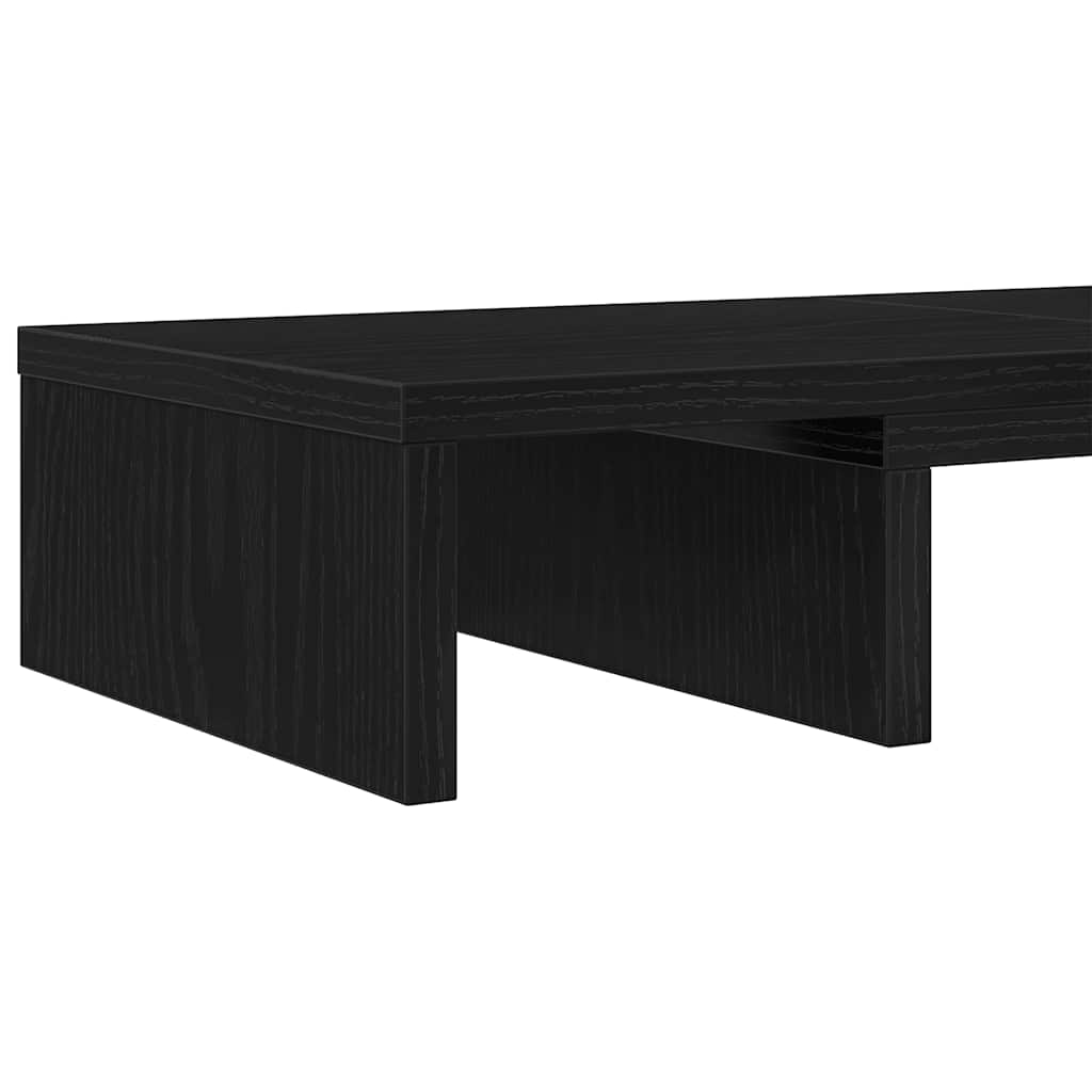 Nastavitelný Stojan Na Monitor, Černý Dub 60 X 24 X 10,5 Cm, Konstrukční Dřevo