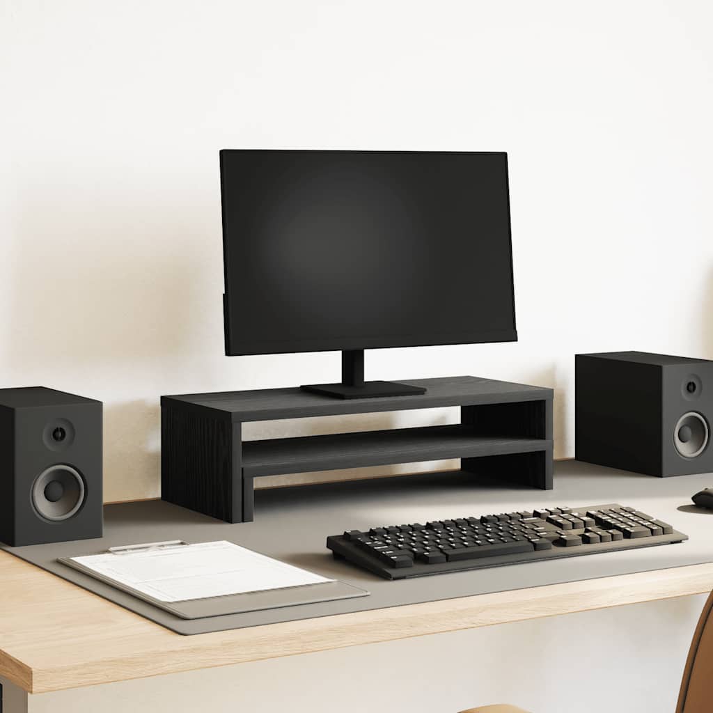 Stojan Na Monitor Černý Dub 54 X 22 X 15 Cm, Konstrukční Dřevo