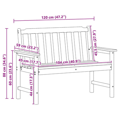 Zahradní 120 X 59 X 88 Cm Hdpe