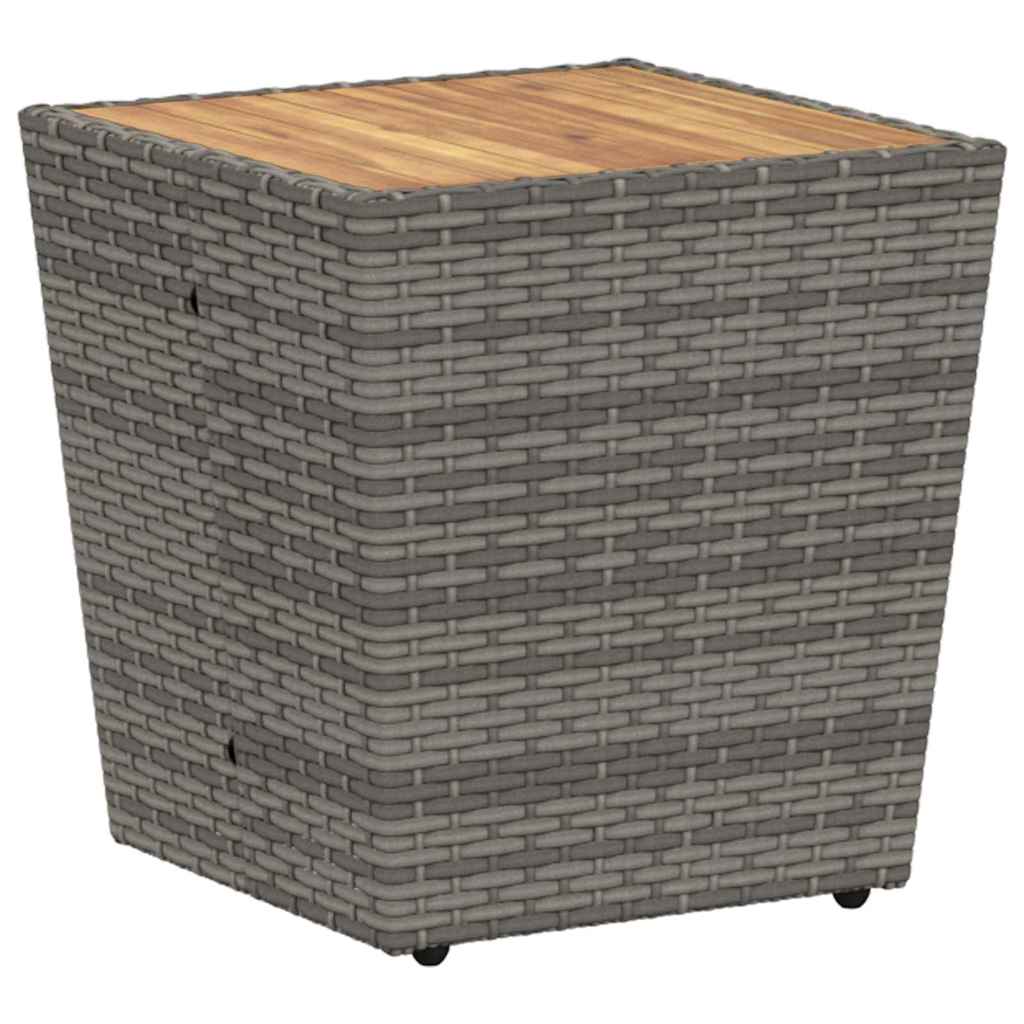 Zahradní Bistro Set 3 Ks Šedá Polyratan