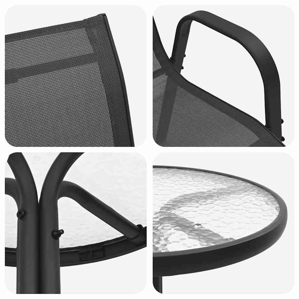 Zahradní Bistro Set 3 Ks Ocel