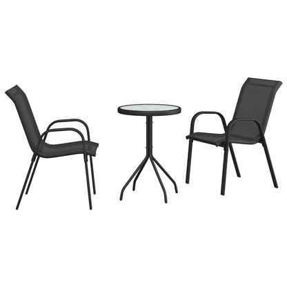 Zahradní Bistro Set 3 Ks Ocel