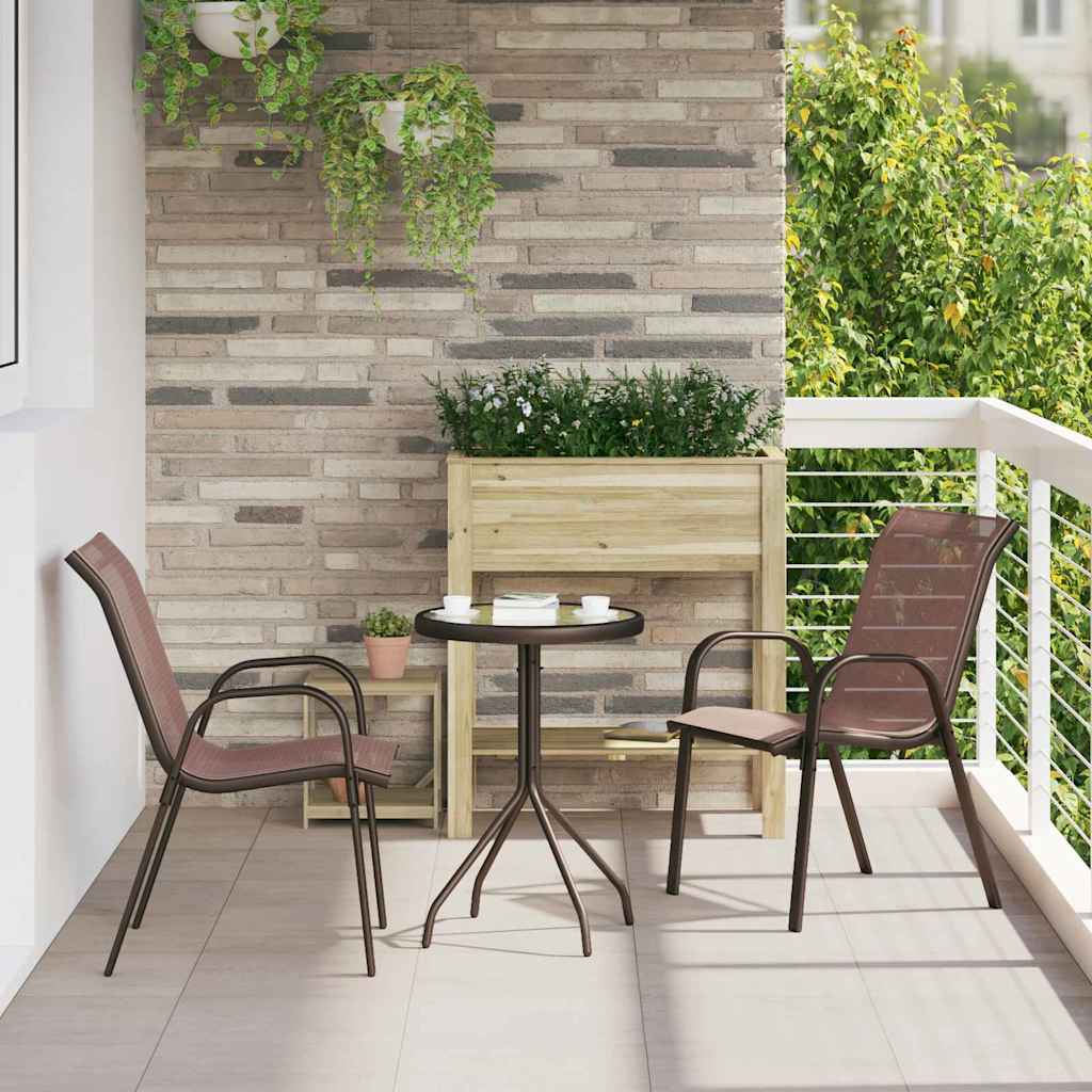Zahradní Bistro Set 3 Ks Ocel