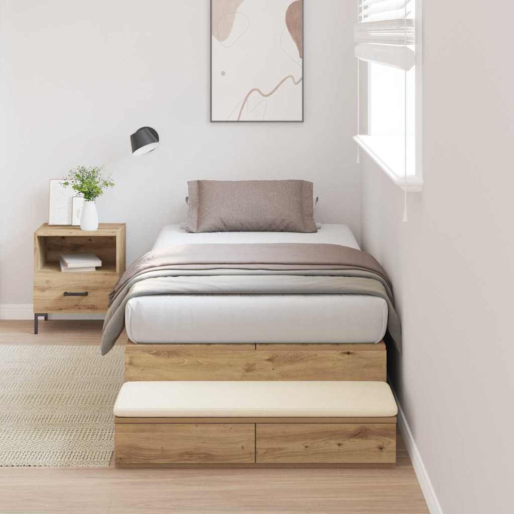 Rám Postele S Úložným Prostorem Se Zásuvkou 75 Cm