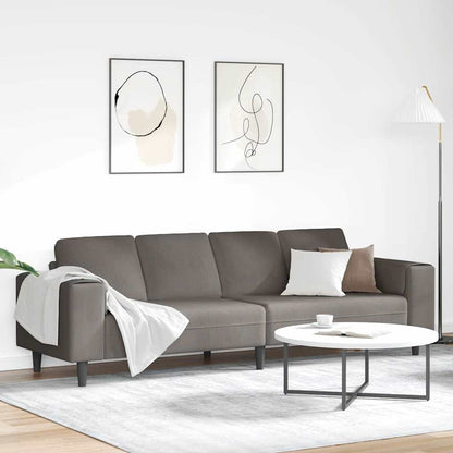 Pohovka 250 X 77 X 76 Cm Žebrovaná Látka