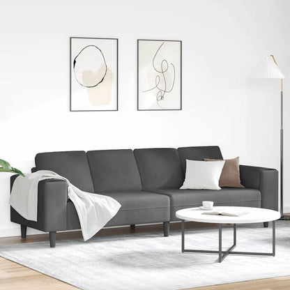 Pohovka 250 X 77 X 76 Cm Žebrovaná Látka