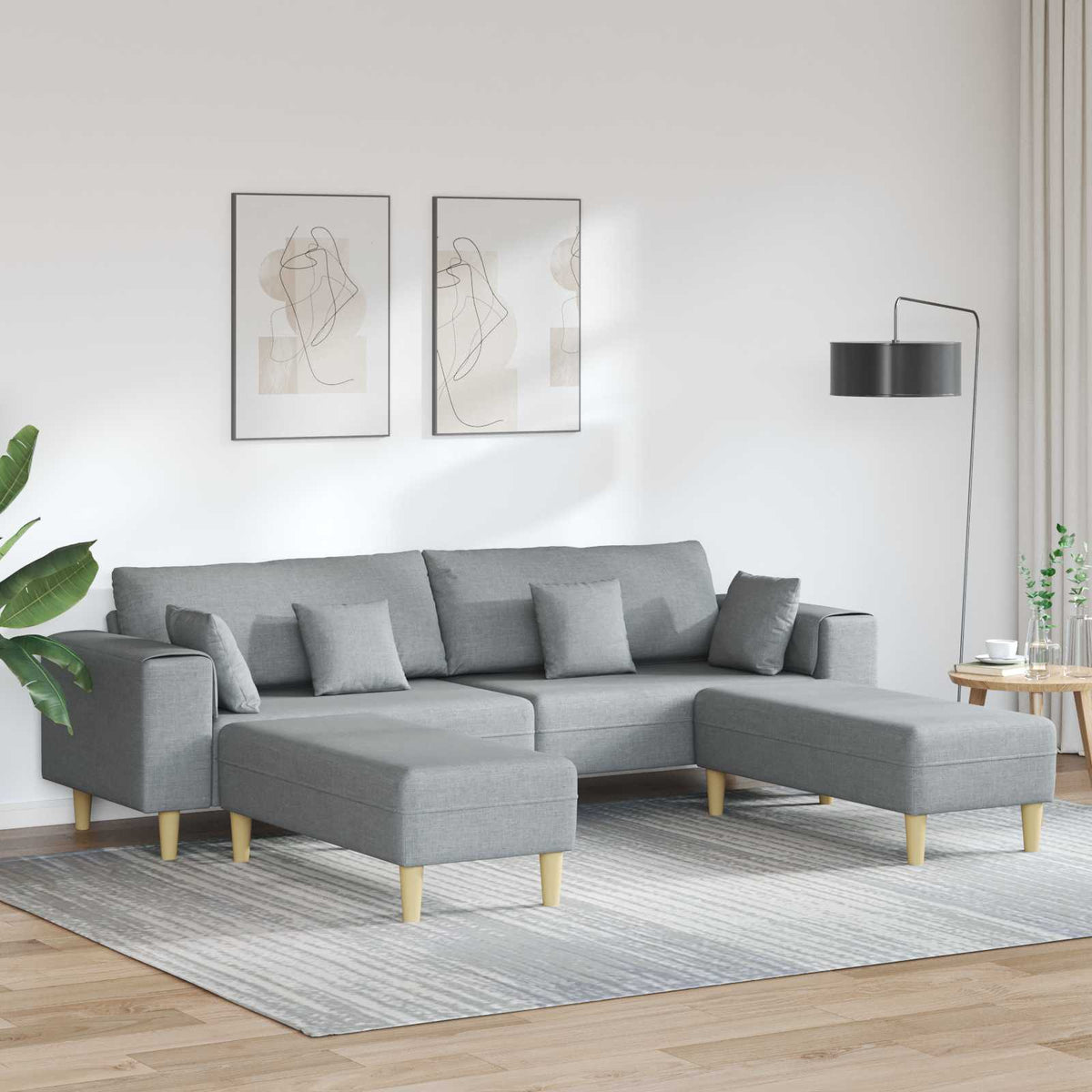 Pohovka 250 X 77 X 76 Cm Textil
