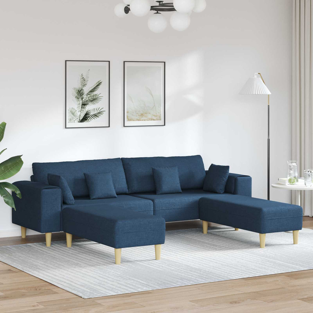 Pohovka 250 X 77 X 76 Cm Textil