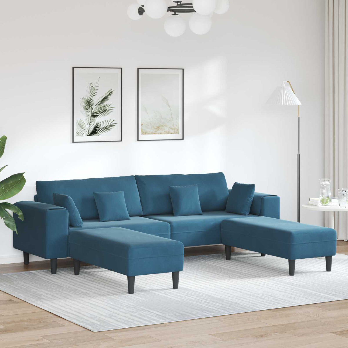 Pohovka 250 X 77 X 76 Cm Samet