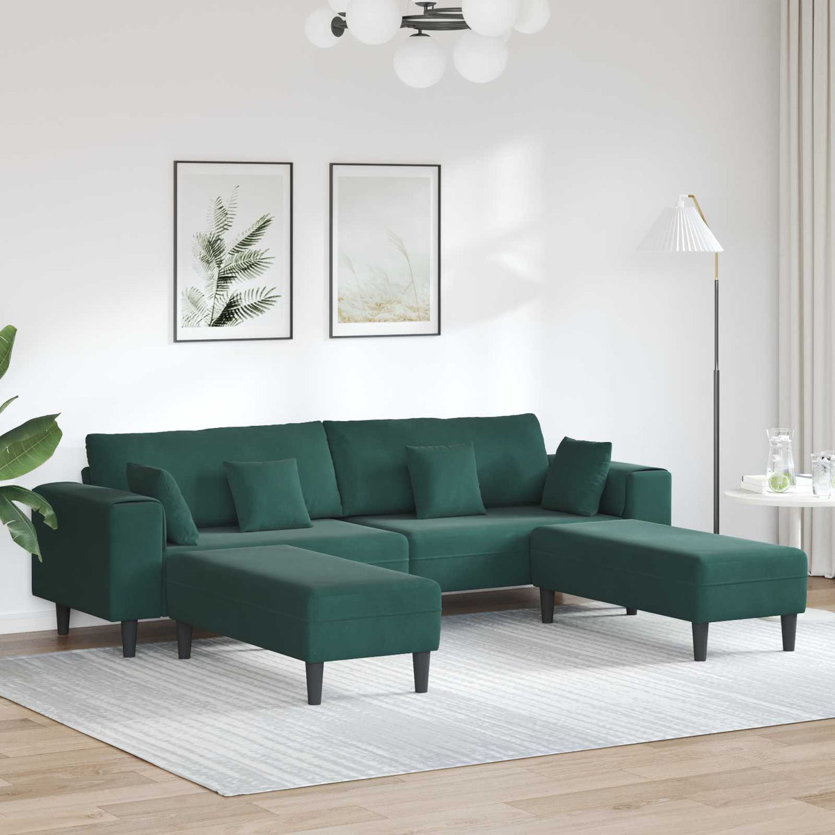 Pohovka 250 X 77 X 76 Cm Samet