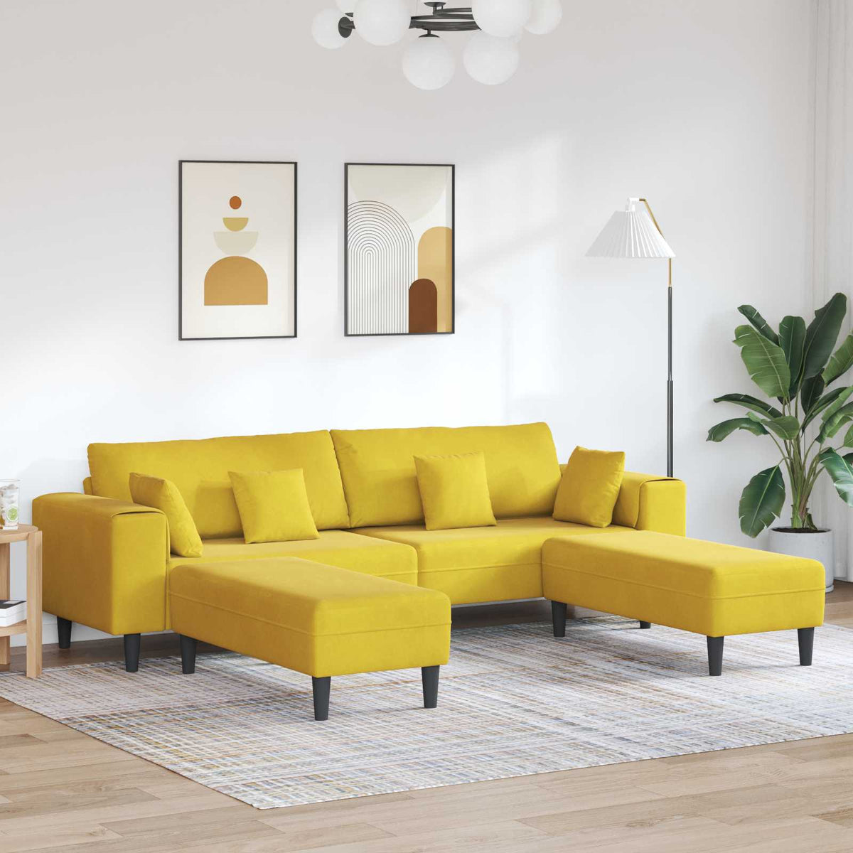 Pohovka 250 X 77 X 76 Cm Samet