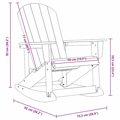Adirondack Houpací Křesla 2 Ks Hdpe