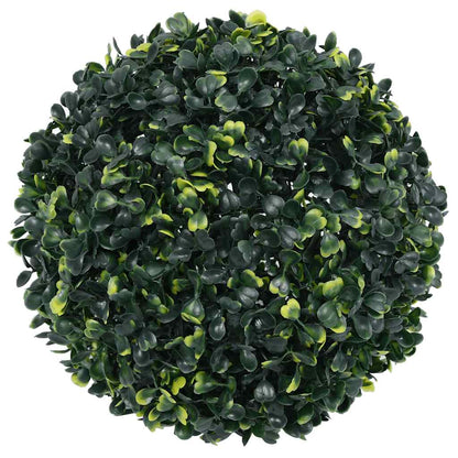Umělé Buxus Koule S Led Světly 2 Ks Zelené