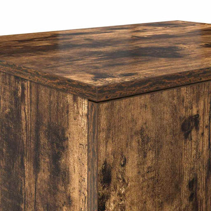 Úložná Skříňka 2 Ks Kouřový Dub 127 X 41 X 40 Cm