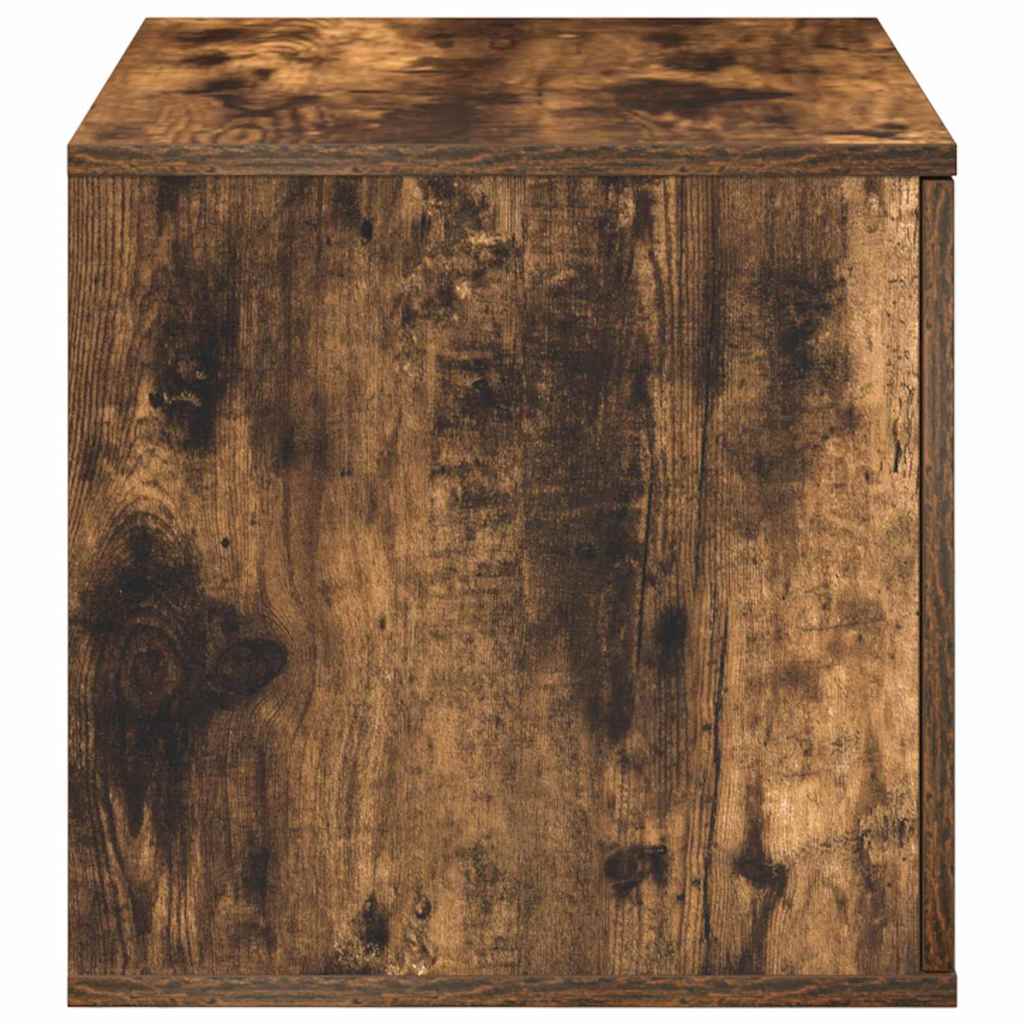 Úložná Skříňka 2 Ks Kouřový Dub 127 X 41 X 40 Cm