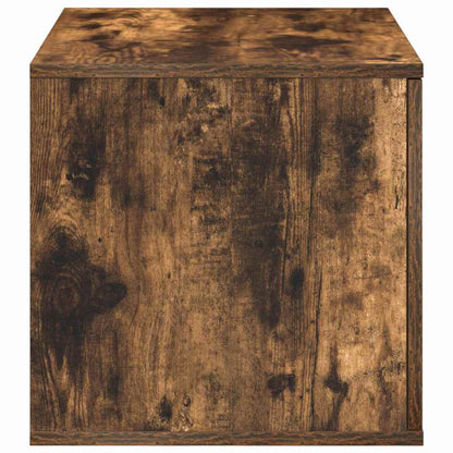 Úložná Skříňka 2 Ks Kouřový Dub 127 X 41 X 40 Cm