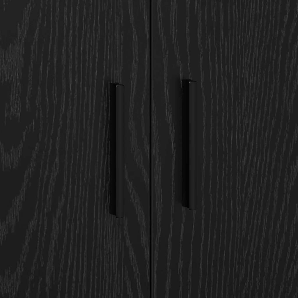 Úložná Skříňka 2 Ks Černý Dub 118 X 41 X 40 Cm Kompozitní Dřevo