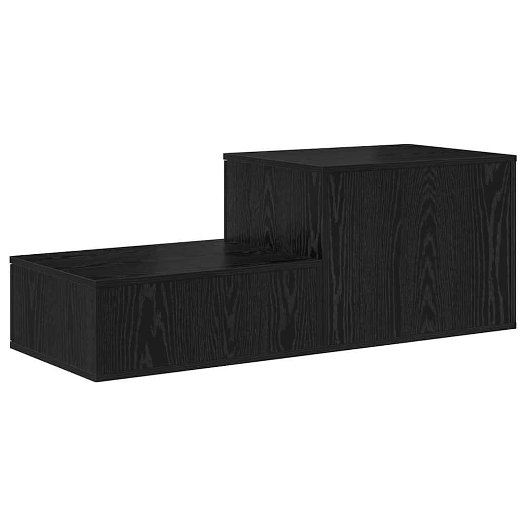 Úložná Skříňka 2 Ks Černý Dub 118 X 41 X 40 Cm Kompozitní Dřevo