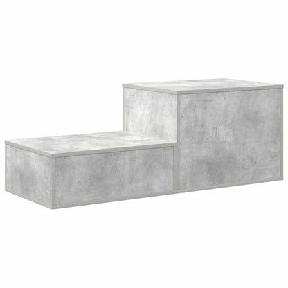 Úložná Skříňka 2 Ks Betonově Šedá 108 X 41 X 40 Cm