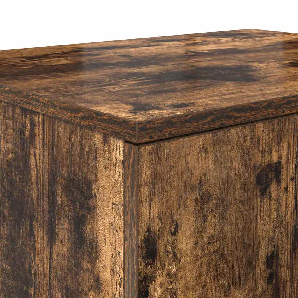 Úložná Skříňka 2 Ks Kouřový Dub 108 X 41 X 40 Cm