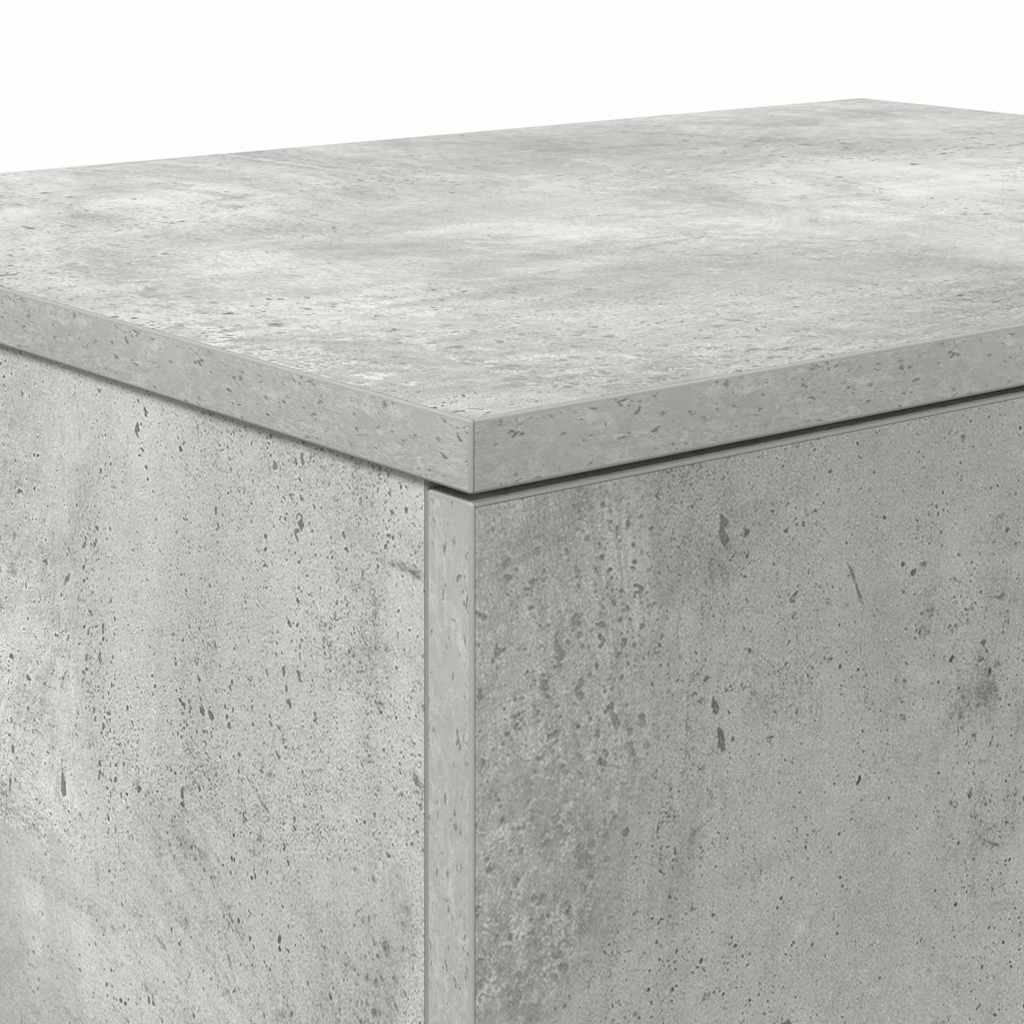 Úložná Skříňka 2 Ks Betonově Šedá 103 X 41 X 40 Cm