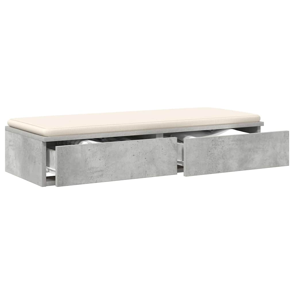 Zásuvky Pod Postel Betonově Šedá 100 X 36,5 X 16,5 Cm