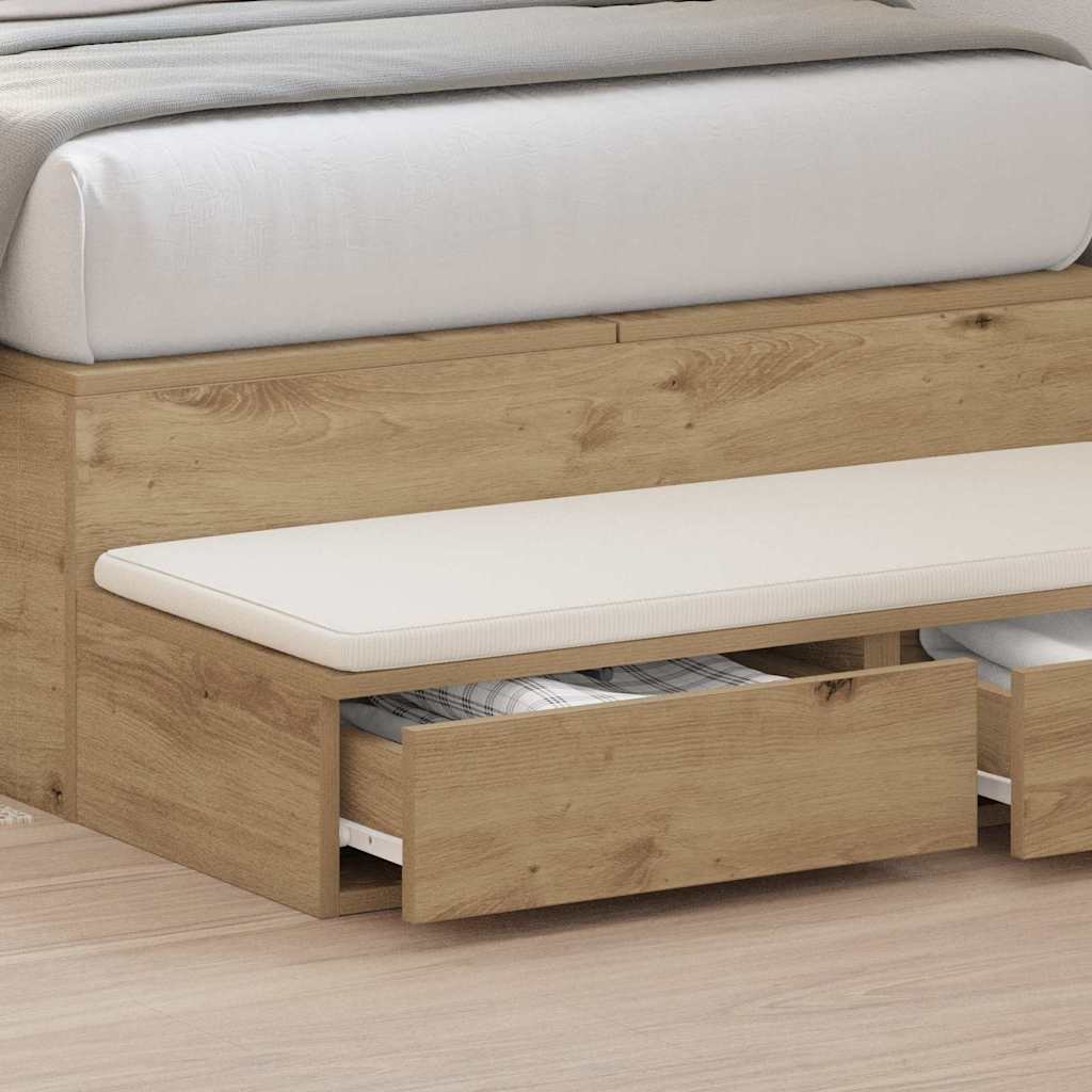 Zásuvky Pod Postel Artisanový Dub 100 X 36,5 X 16,5 Cm