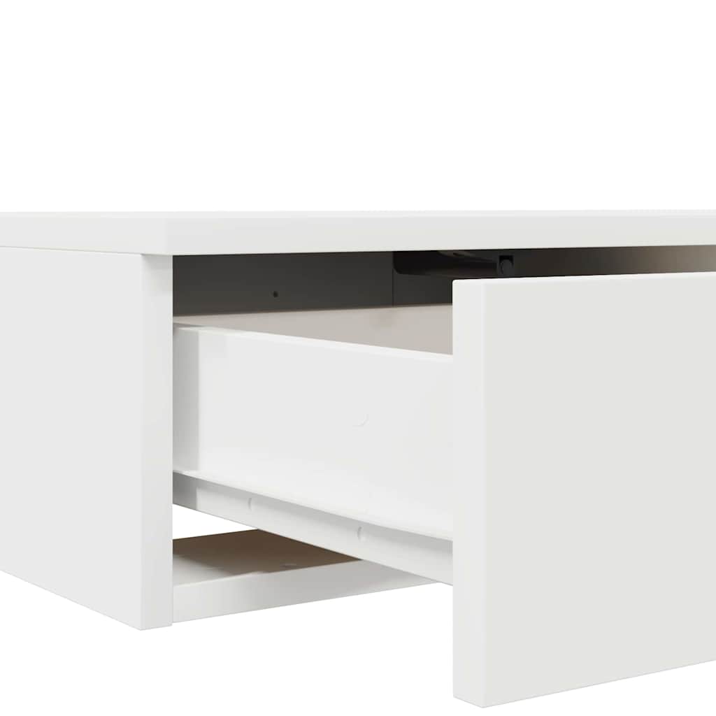 Zásuvky Pod Postel Bílá 200 X 36,5 X 16,5 Cm Kompozitní Dřevo