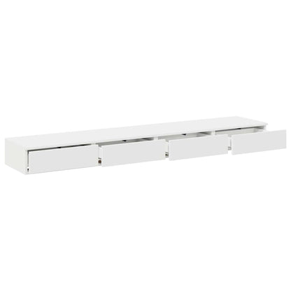 Zásuvky Pod Postel Bílá 200 X 36,5 X 16,5 Cm Kompozitní Dřevo