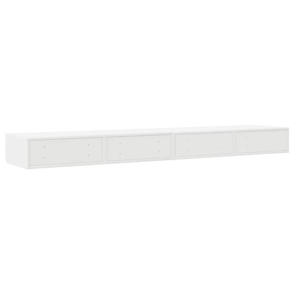 Zásuvky Pod Postel Bílá 200 X 36,5 X 16,5 Cm Kompozitní Dřevo