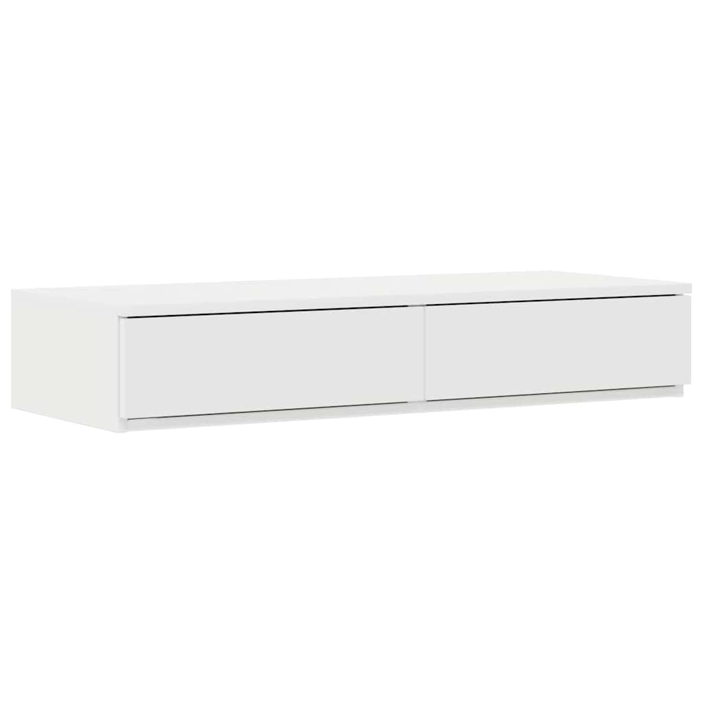 Zásuvky Pod Postel Bílá 80 X 36,5 X 16,5 Cm Kompozitní Dřevo