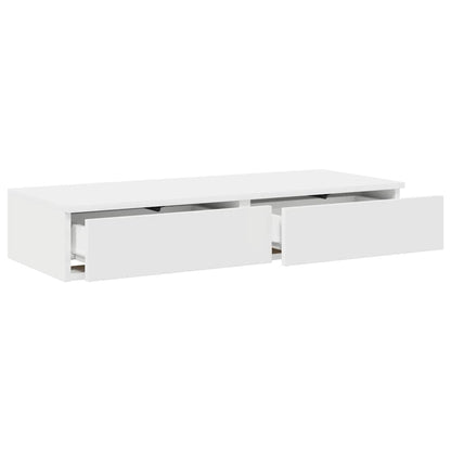 Zásuvky Pod Postel Bílá 80 X 36,5 X 16,5 Cm Kompozitní Dřevo