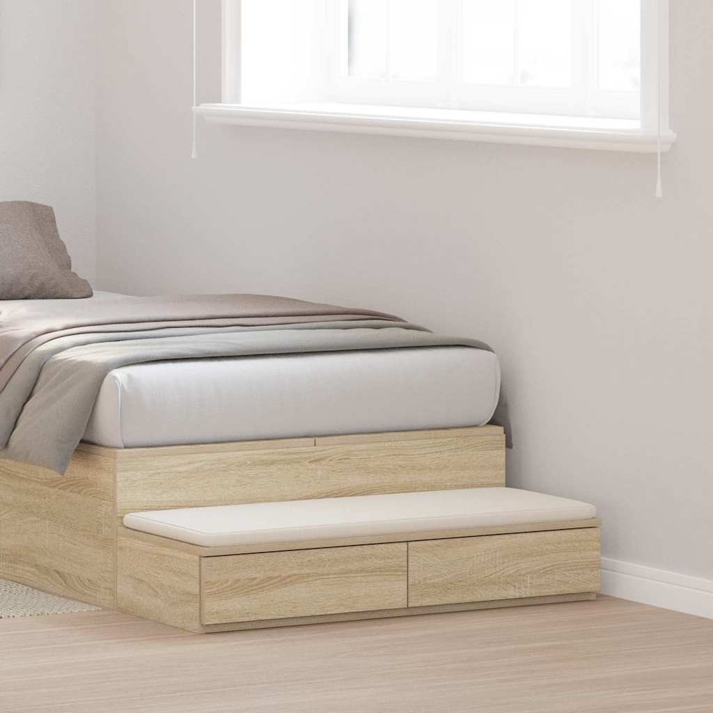 Zásuvky Pod Postel Se Zásuvkou Sonoma Dub 80 X 36,5 X 16,5 Cm