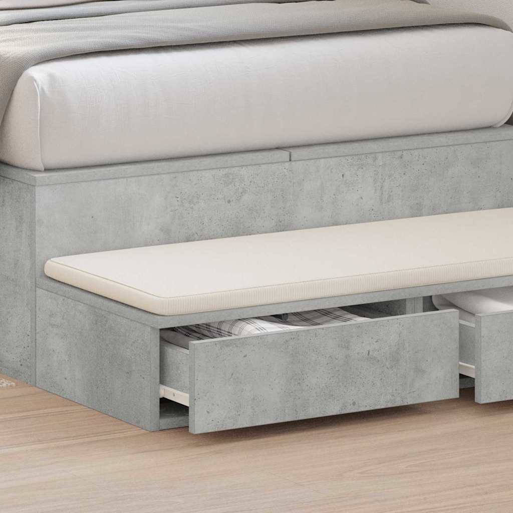 Zásuvky Pod Postel Betonově Šedá 80 X 36,5 X 16,5 Cm