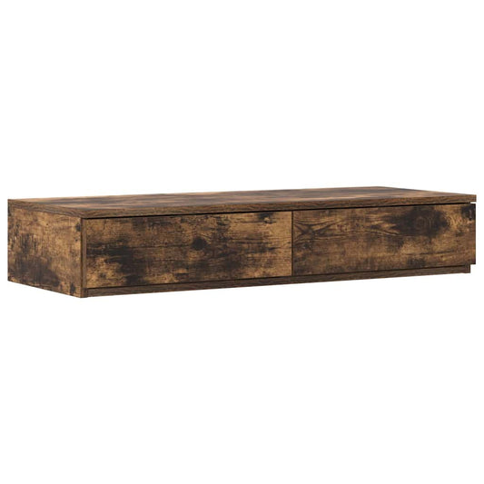 Zásuvky Pod Postel Se Zásuvkou Kouřový Dub 90 X 36,5 X 16,5 Cm