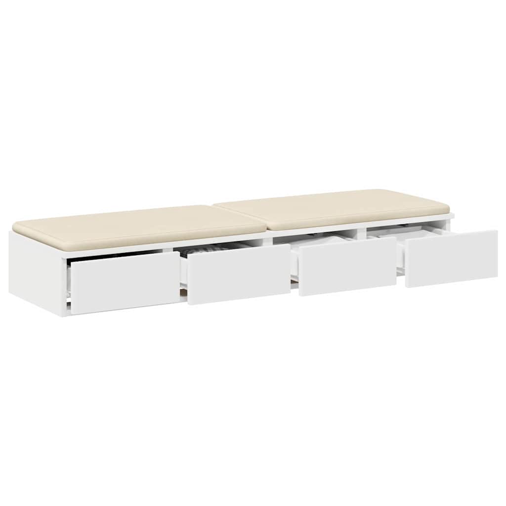 Zásuvky Pod Postel Bílá 120 X 36,5 X 16,5 Cm Kompozitní Dřevo