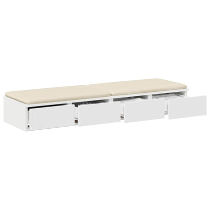 Zásuvky Pod Postel Bílá 120 X 36,5 X 16,5 Cm Kompozitní Dřevo