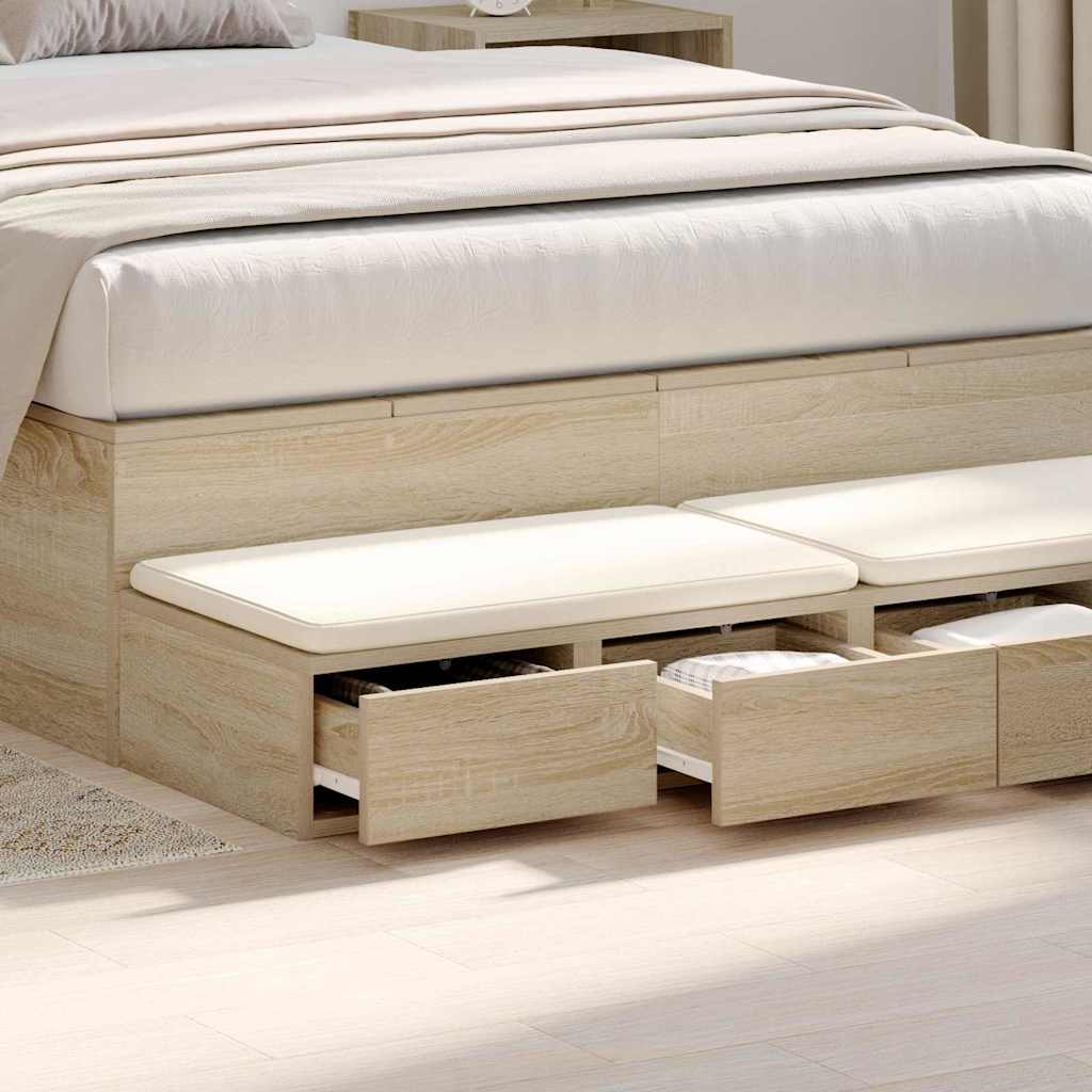 Zásuvky Pod Postel Sonoma Dub 120 X 36,5 X 16,5 Cm