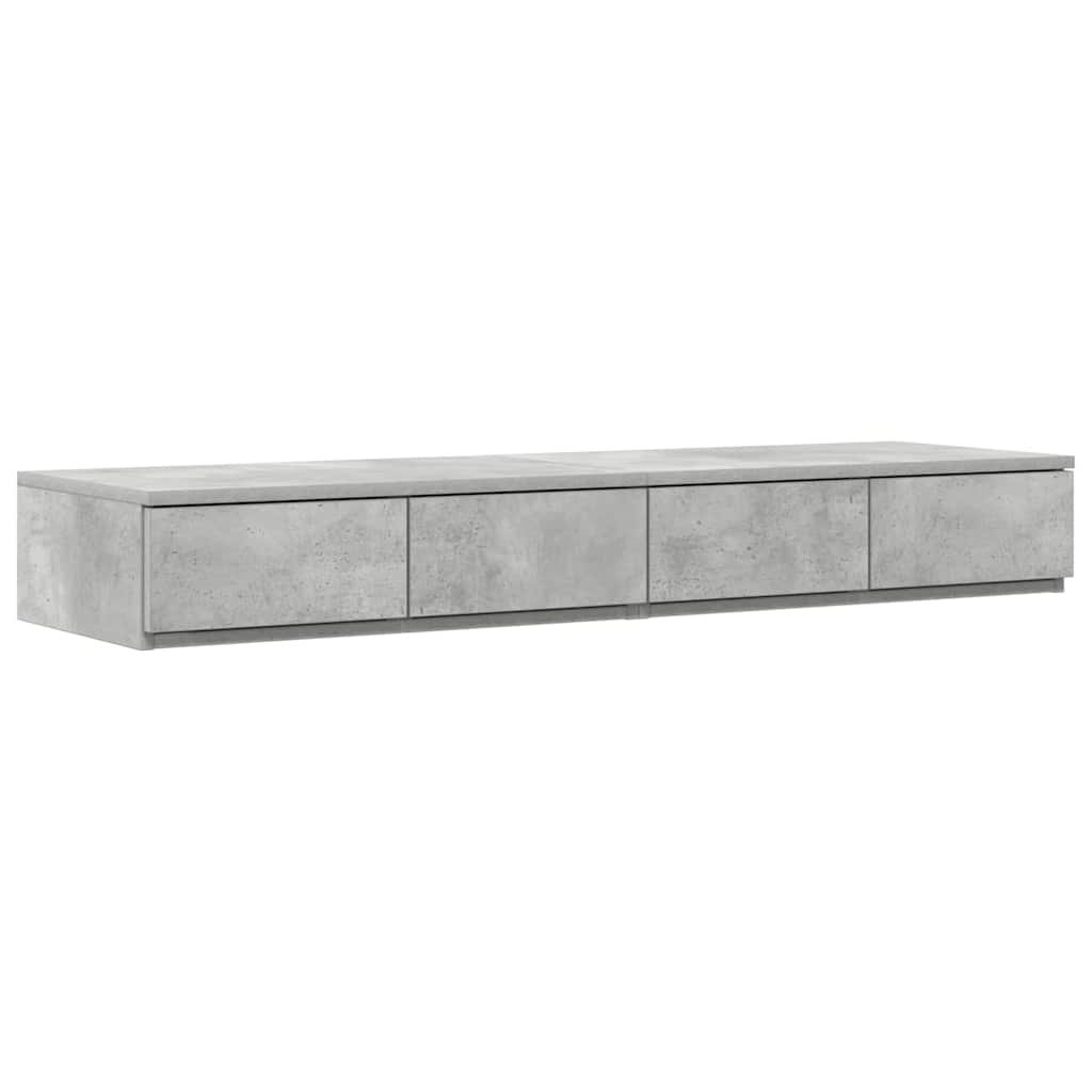 Zásuvky Pod Postel Betonově Šedá 120 X 36,5 X 16,5 Cm