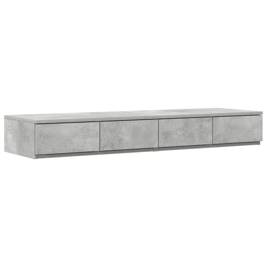 Zásuvky Pod Postel Betonově Šedá 120 X 36,5 X 16,5 Cm