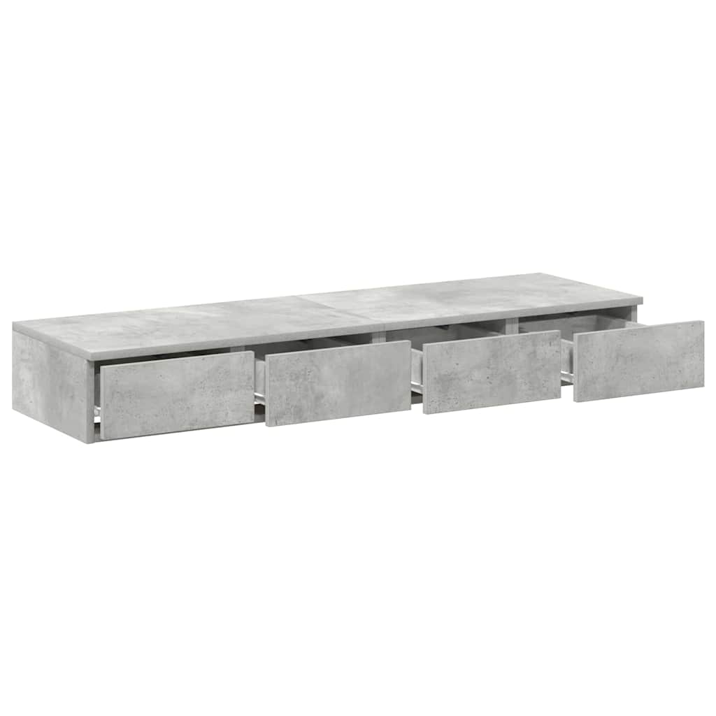 Zásuvky Pod Postel Betonově Šedá 120 X 36,5 X 16,5 Cm