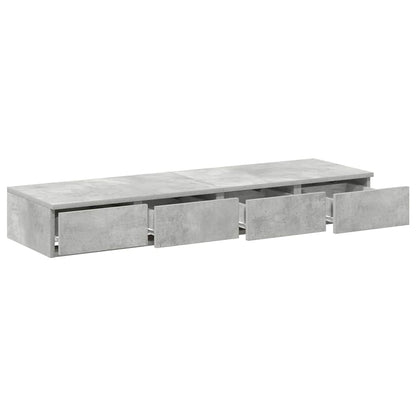 Zásuvky Pod Postel Betonově Šedá 120 X 36,5 X 16,5 Cm