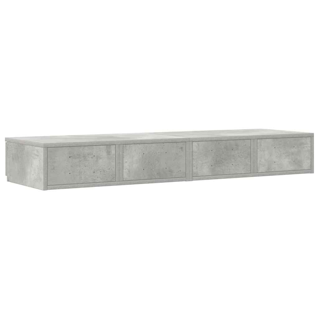 Zásuvky Pod Postel Betonově Šedá 120 X 36,5 X 16,5 Cm