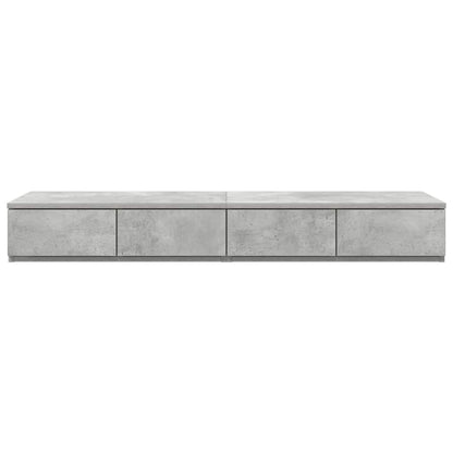 Zásuvky Pod Postel Betonově Šedá 120 X 36,5 X 16,5 Cm